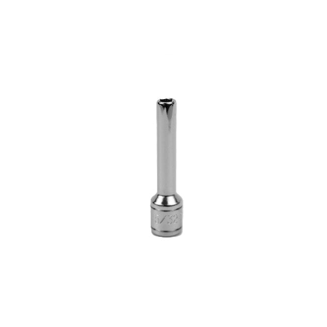 SK Tools - 5/32 in.- 1/4 in.- Drive 6 Point Fractional Deep Chrome Socket