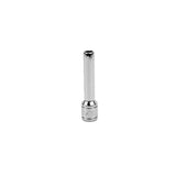 SK Tools - 3/16 in.- 1/4 in.- Drive 6 Point Fractional Deep Chrome Socket