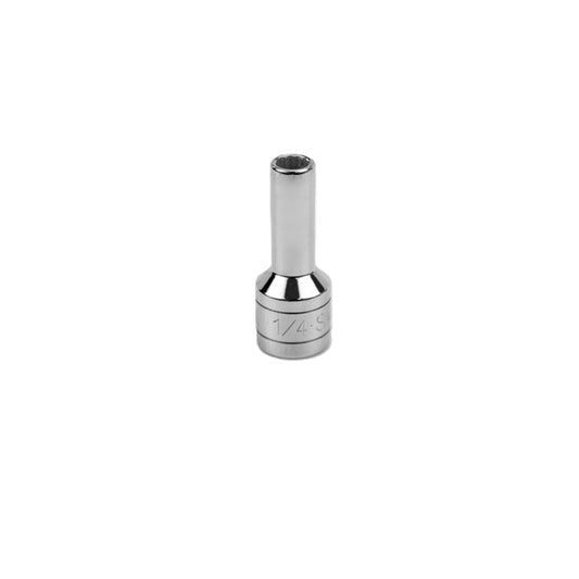 SK Tools - 1/4 in.- 3/8 in.- Drive 12 Point Fractional Deep Chrome Socket