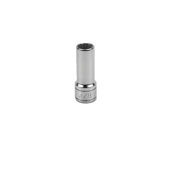 SK Tools - 3/8 in.- 3/8 in.- Drive 12 Point Fractional Deep Chrome Socket