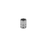 SK Tools - 11 mm 1/4 in.- Drive 12 Point Metric Standard Chrome Socket