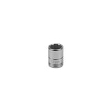 SK Tools - 12 mm 1/4 in.- Drive 12 Point Metric Standard Chrome Socket