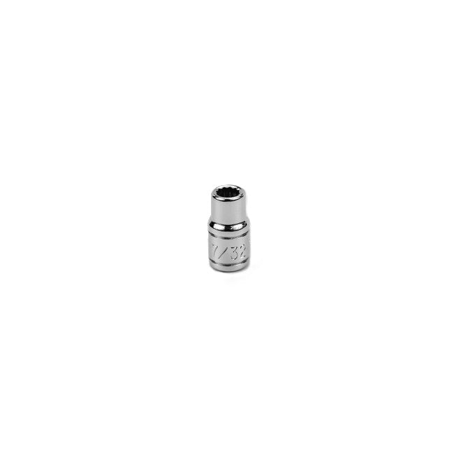 SK Tools - 7/32 in.- 1/4 in.- Drive 12 Point Fractional Standard Chrome Socket