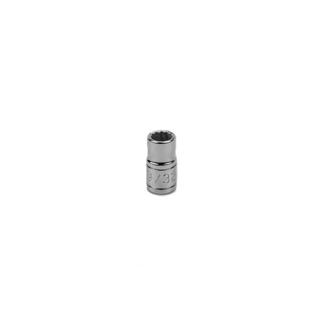 SK Tools - 9/32 in.- 1/4 in.- Drive 12 Point Fractional Standard Chrome Socket