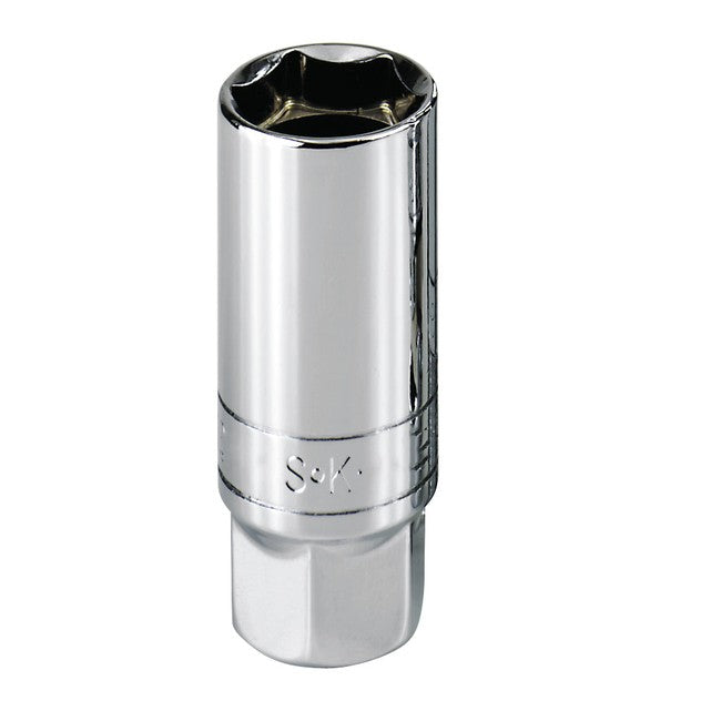 SK Tools - 5/8 in.- 3/8 in.- Drive Fractional Spark Plug Chrome Socket