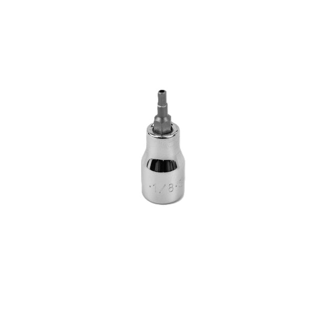 SK Tools - 1/8 in.- 3/8 in.- Drive Tamper Proof Hex Chrome Bit Socket