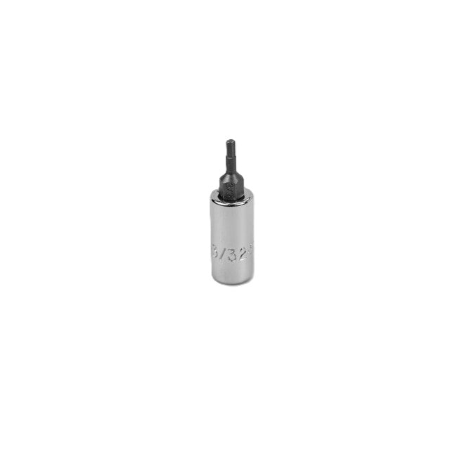 SK Tools - 3/32 in.- 1/4 in.- Drive Hex Chrome Bit Socket
