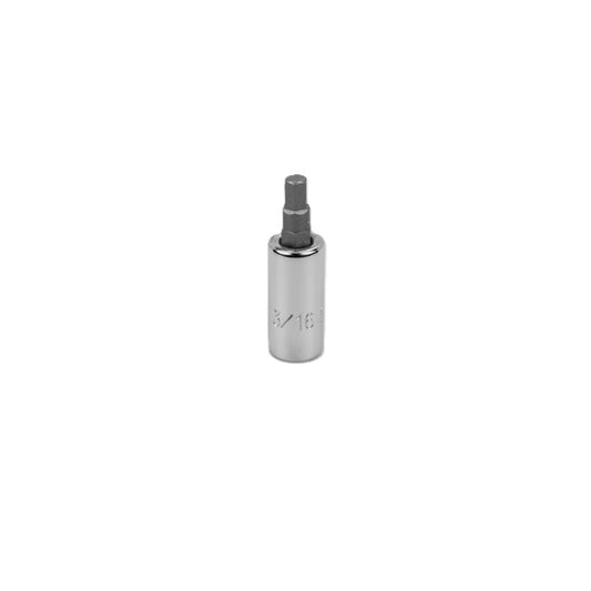 SK Tools - 3/16 in.- 1/4 in.- Drive Hex Chrome Bit Socket