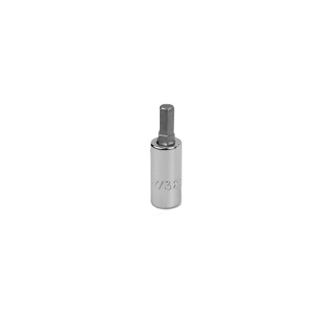 SK Tools - 7/32 in.- 1/4 in.- Drive Hex Chrome Bit Socket