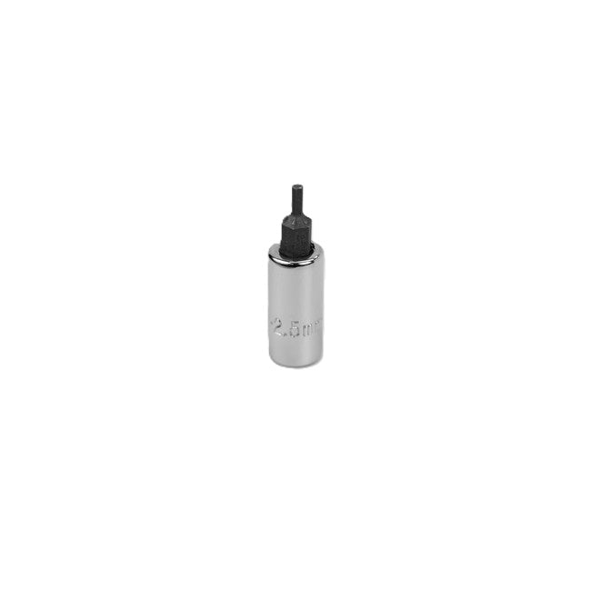 SK Tools - 2.5 mm 1/4 in.- Drive Hex Chrome Bit Socket