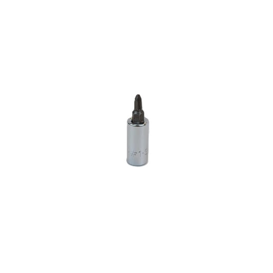 SK Tools - #1 1/4 in.- Drive Phillips Screwdriver Chrome Bit Socket