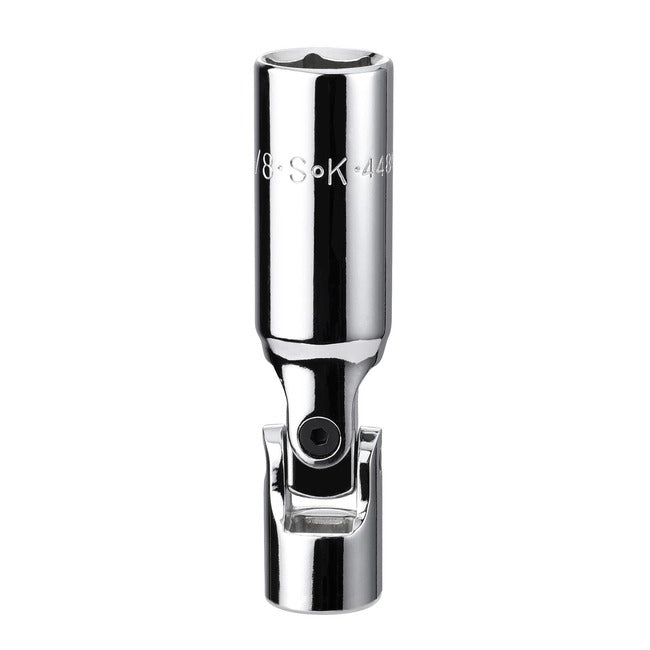SK Tools - 5/8 in.- 3/8 in.- Drive Fractional Swivel Spark Plug Chrome Socket