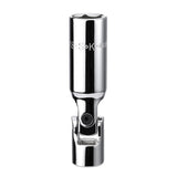 SK Tools - 5/8 in.- 3/8 in.- Drive Fractional Swivel Spark Plug Chrome Socket