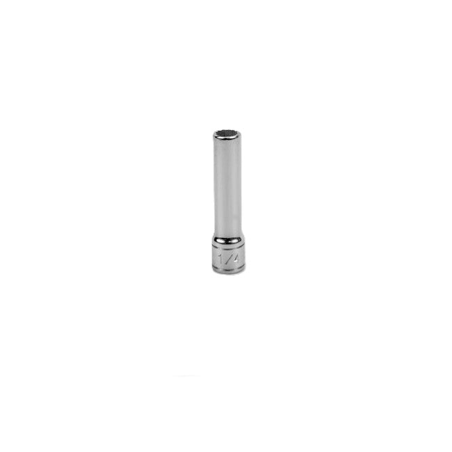 SK Tools - 1/4 in.- 1/4 in.- Drive 12 Point Fractional Deep Chrome Socket