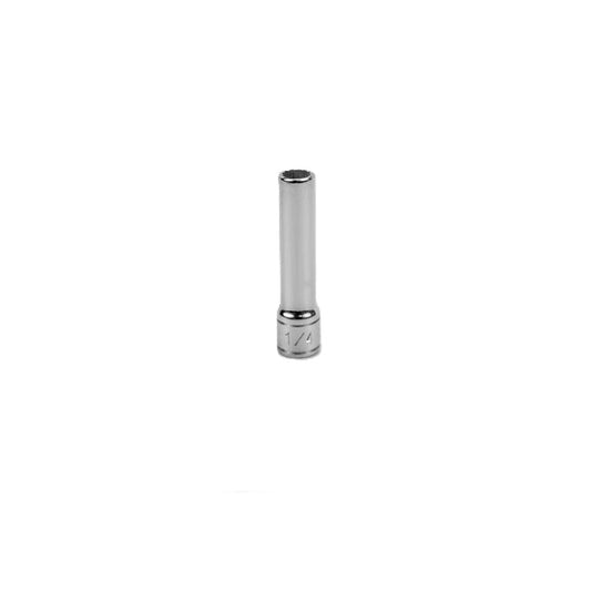 SK Tools - 1/4 in.- 1/4 in.- Drive 12 Point Fractional Deep Chrome Socket