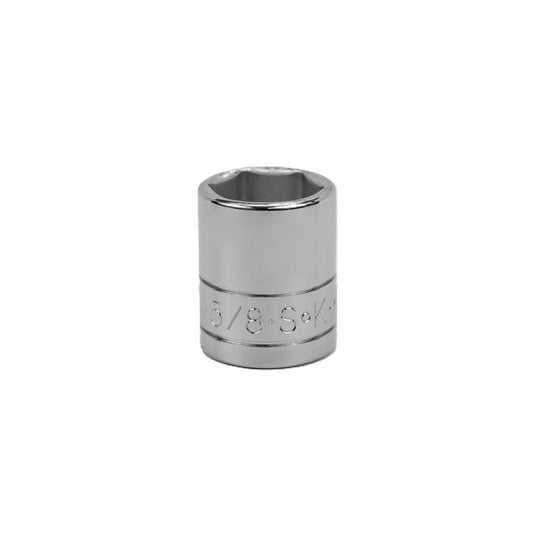 SK Tools - 5/8 in.- 3/8 in.- Drive 6 Point Fractional Standard Chrome Socket