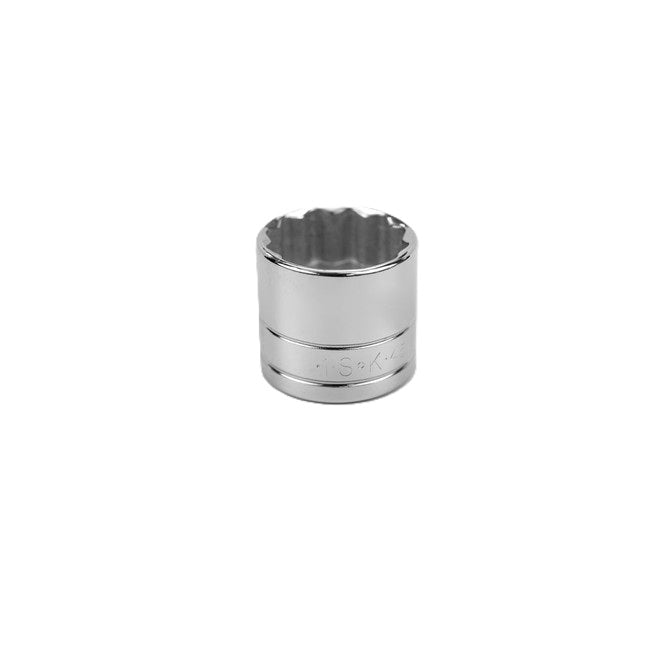 SK Tools - 1 in.- 3/8 in.- Drive 12 Point Fractional Standard Chrome Socket