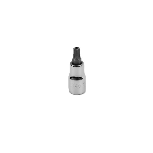 SK Tools - T40 3/8 in.- Drive Tamper Proof Torx Chrome Bit Socket
