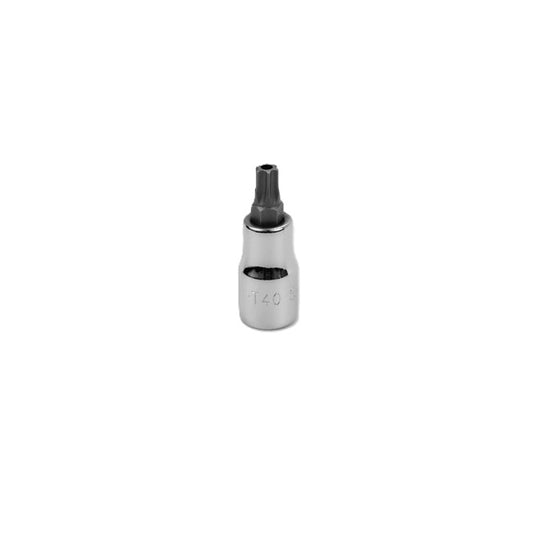 SK Tools - T40 3/8 in.- Drive Tamper Proof Torx Chrome Bit Socket
