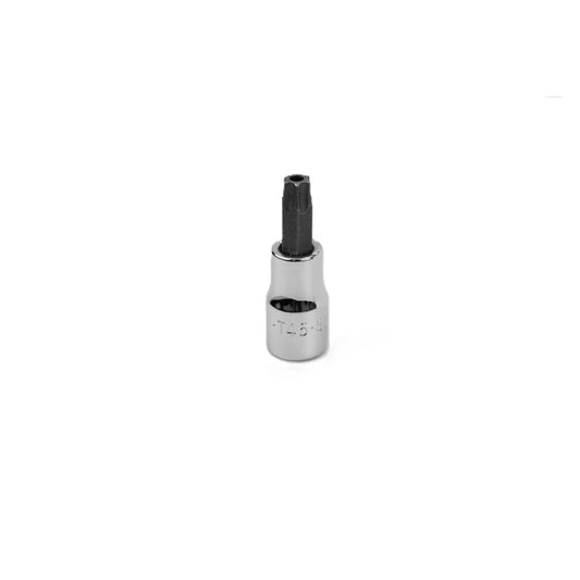 SK Tools - T45 3/8 in.- Drive Tamper Proof Torx Chrome Bit Socket