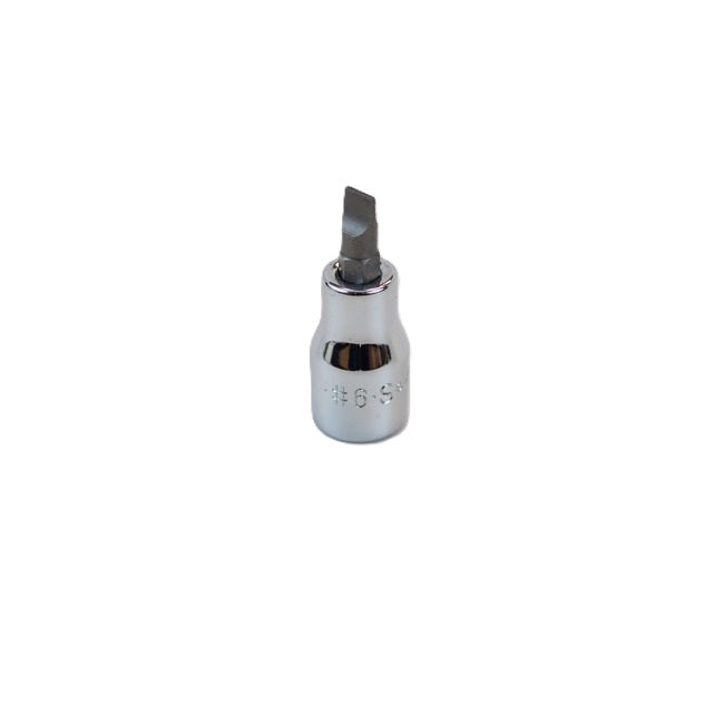 SK Tools - #6 3/8 in.- Drive Slotted Screwdriver Chrome Bit Socket