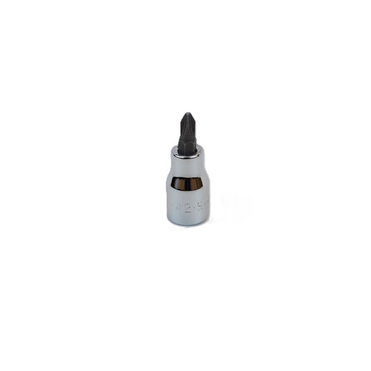 SK Tools - #2 3/8 in.- Drive Phillips Screwdriver Chrome Bit Socket