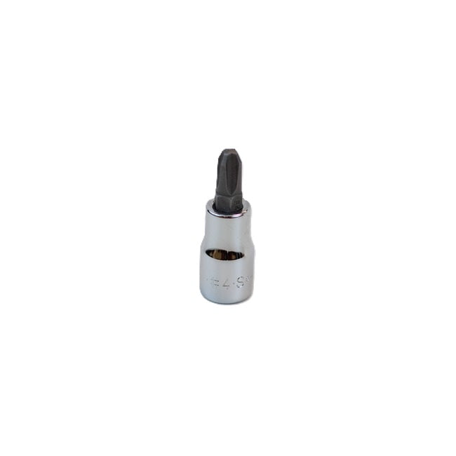 SK Tools - #4 3/8 in.- Drive Phillips Screwdriver Chrome Bit Socket