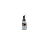 SK Tools - #2 3/8 in.- Drive Pozidriv Screwdriver Chrome Bit Socket