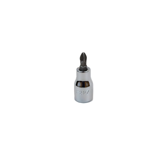 SK Tools - #2 3/8 in.- Drive Pozidriv Screwdriver Chrome Bit Socket