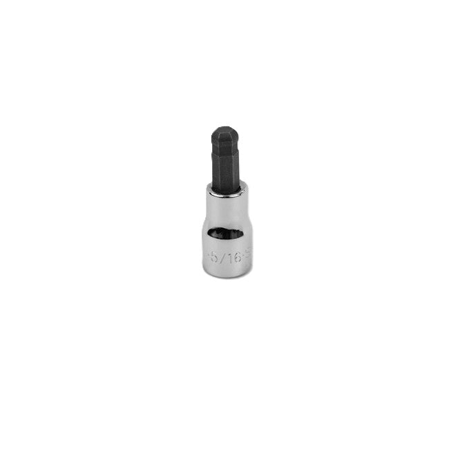SK Tools - 5/16 in.- 3/8 in.- Drive Hex Ball Chrome Bit Socket