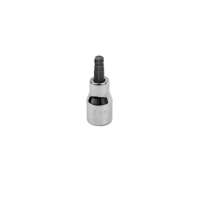 SK Tools - 6 mm 3/8 in.- Drive Hex Ball Chrome Bit Socket