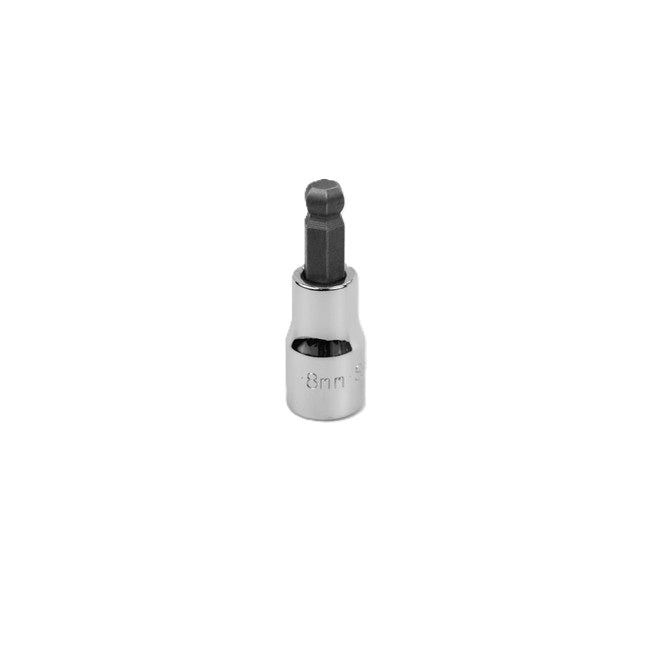 SK Tools - 8 mm 3/8 in.- Drive Hex Ball Chrome Bit Socket