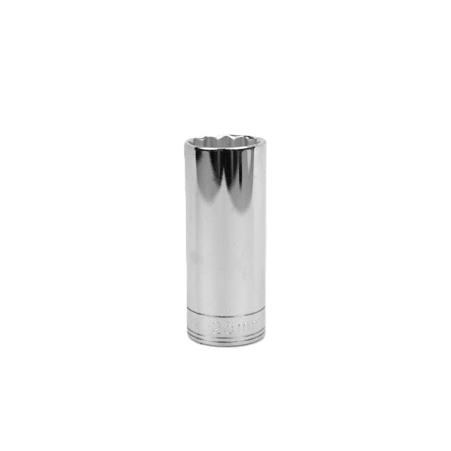 SK Tools - 25 mm 1/2 in.- Drive 12 Point Metric Deep Chrome Socket