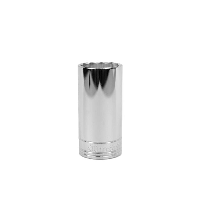 SK Tools - 30 mm 1/2 in.- Drive 12 Point Metric Deep Chrome Socket