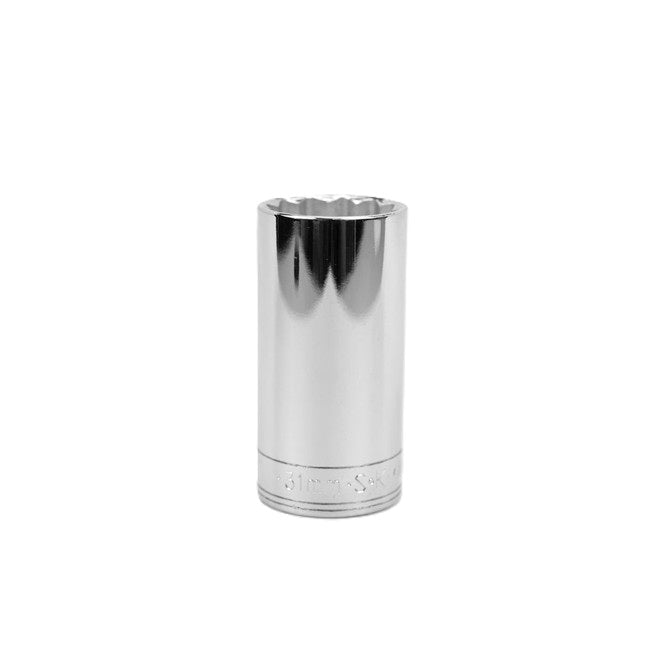 SK Tools - 31 mm 1/2 in.- Drive 12 Point Metric Deep Chrome Socket