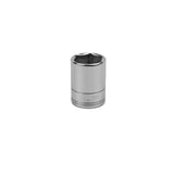 SK Tools - 22 mm 1/2 in.- Drive 6 Point Metric Standard Chrome Socket
