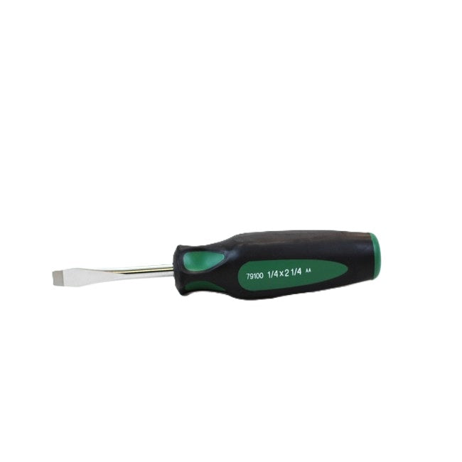 SK Tools - 1/4 in.- x 2-1/4 in.- Keystone CushionGrip Slotted Screwdriver