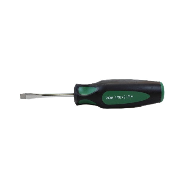 SK Tools - 3/16 in.- x 2-1/4 in.- Keystone CushionGrip Slotted Screwdriver