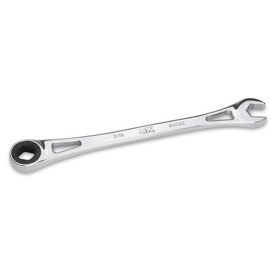 SK Tools - 7/16 in.- X-Frame 6 pt  Fractional Combination Wrench