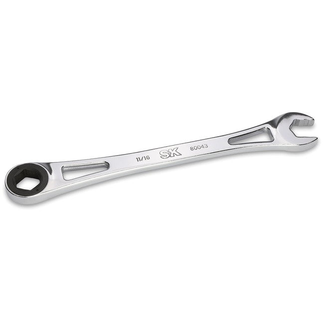SK Tools - 11/16 in.- X-Frame 6 pt Fractional Combination Wrench