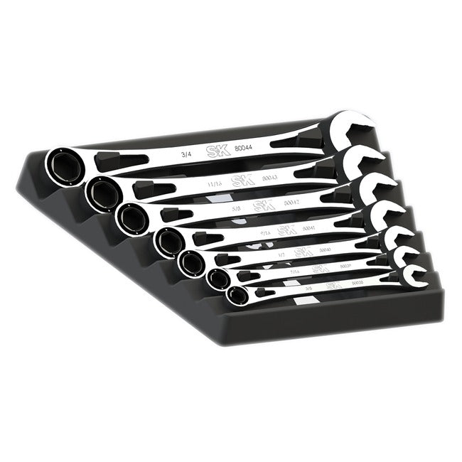 SK Tools - X-Frame 6pt Fractional Combination Wrench Set 7 pcs