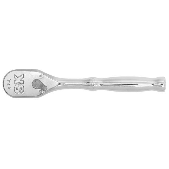 SK Tools - 1/4 in.- Drive LP90 Fixed Head Teardrop Ratchet 5 in.