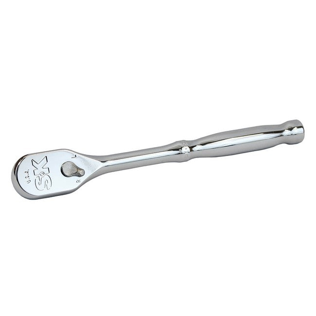 SK Tools - 3/8 in.- Drive LP90 Teardrop Fixed Head Ratchet 8 in.
