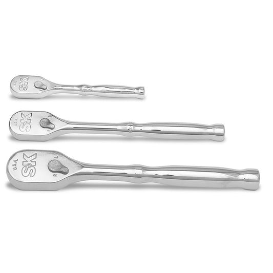 SK Tools - LP90 Fixed Head Teardrop Ratchet 3 Piece Set