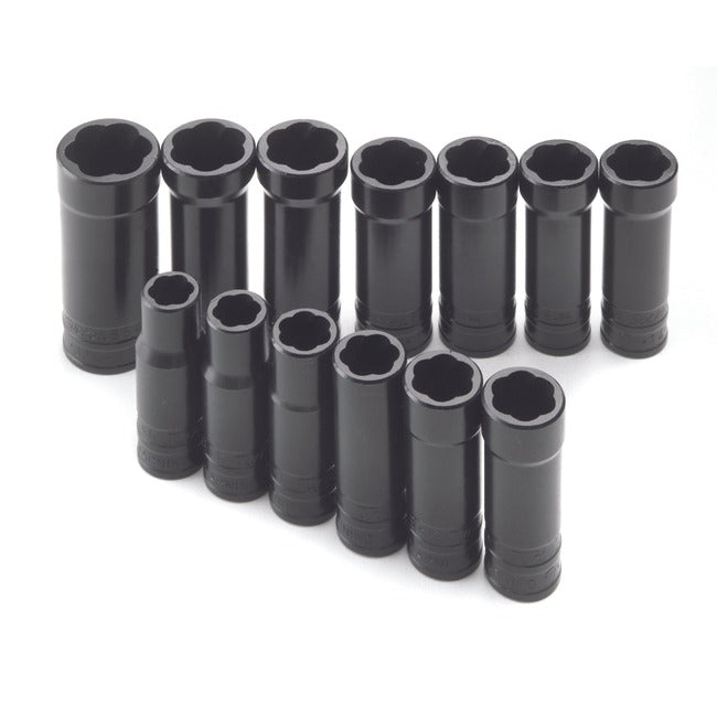 SK Tools - 13 Piece, 3/8 in.- Drive Deep Twist TurboSocket Set