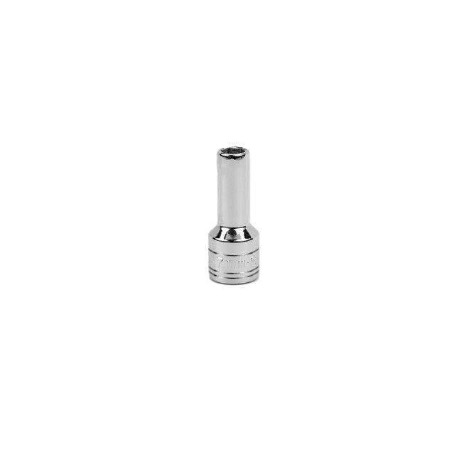 SK Tools - 7 mm 3/8 in.- Drive 6 Point Metric Deep Chome Socket