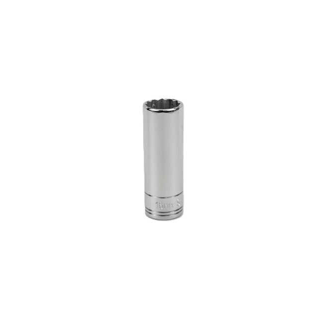 SK Tools - 16 mm 3/8 in.- Drive 12 Point Metric Deep Chrome Socket