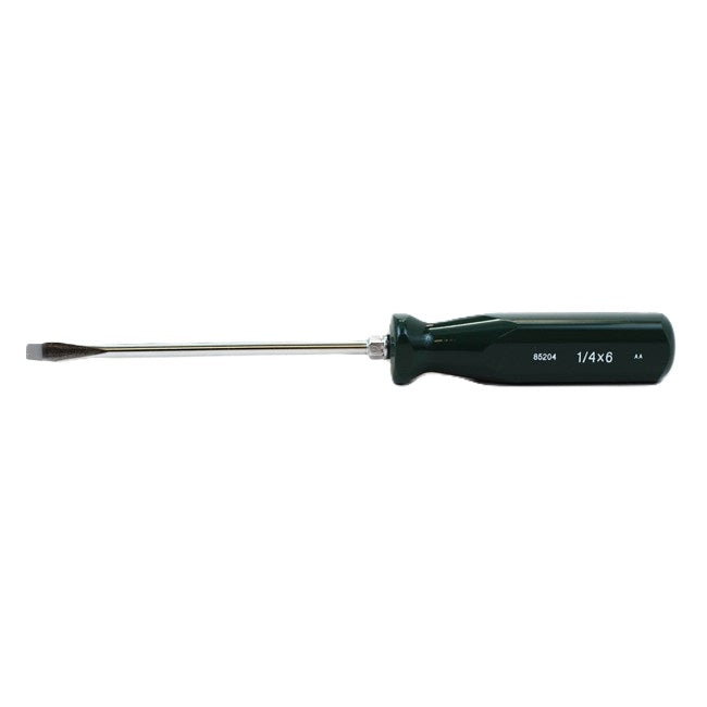 SK Tools - 1/4 in.- x 6 in.- SureGrip Slotted Screwdriver