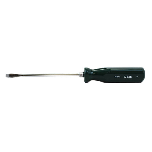 SK Tools - 1/4 in.- x 6 in.- SureGrip Slotted Screwdriver