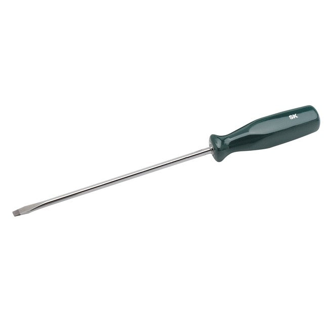 SK Tools - 1/4 in.- Slotted x 8 in.- Keystone Slotted SureGrip Screwdriver